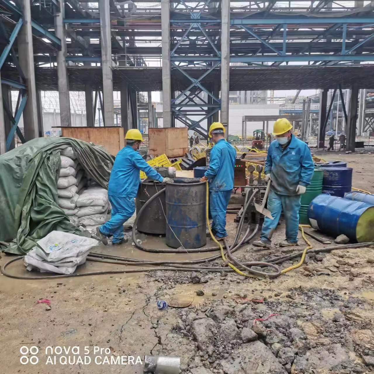 临清设备基础下沉沉降注浆加固施工
